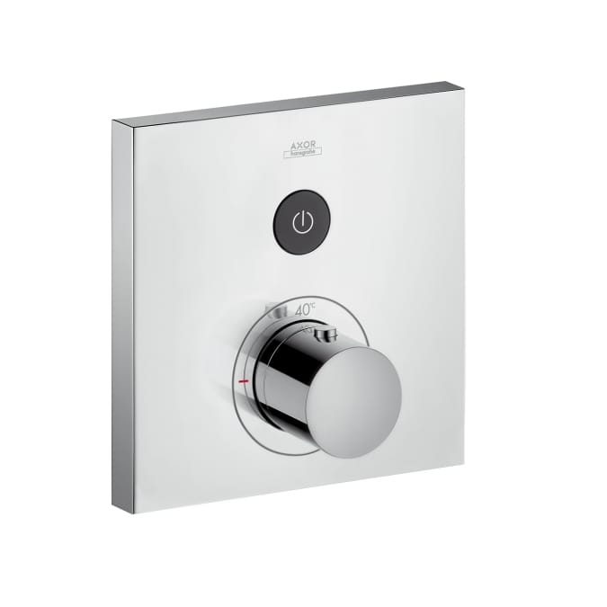 Square Thermostatic Mixer for Concealed Installation for 1 Outlet