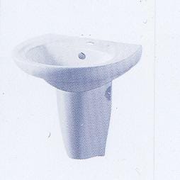 VZ16A - Wash Basin with Half Pedestal