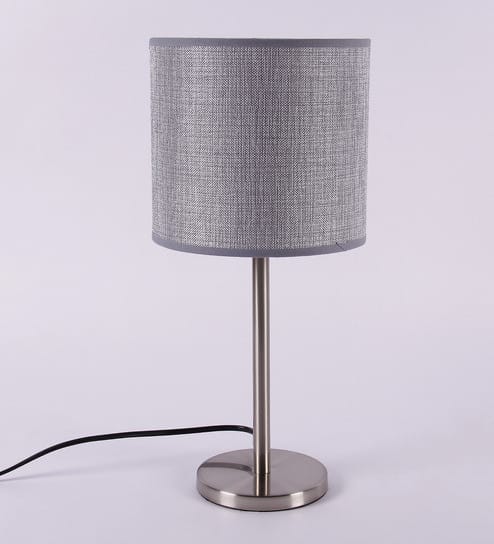 Bolo Grey Shade Table Lamp