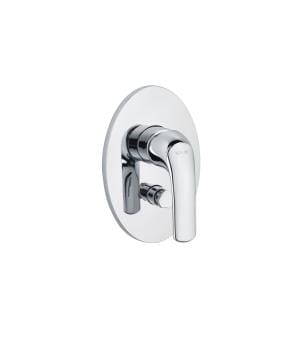 Nateo Recessed Bath And Shower Faucet Trim With Lever Handle And Diverter Button