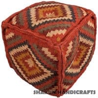 Wool Jute Kilim-POWJ0639