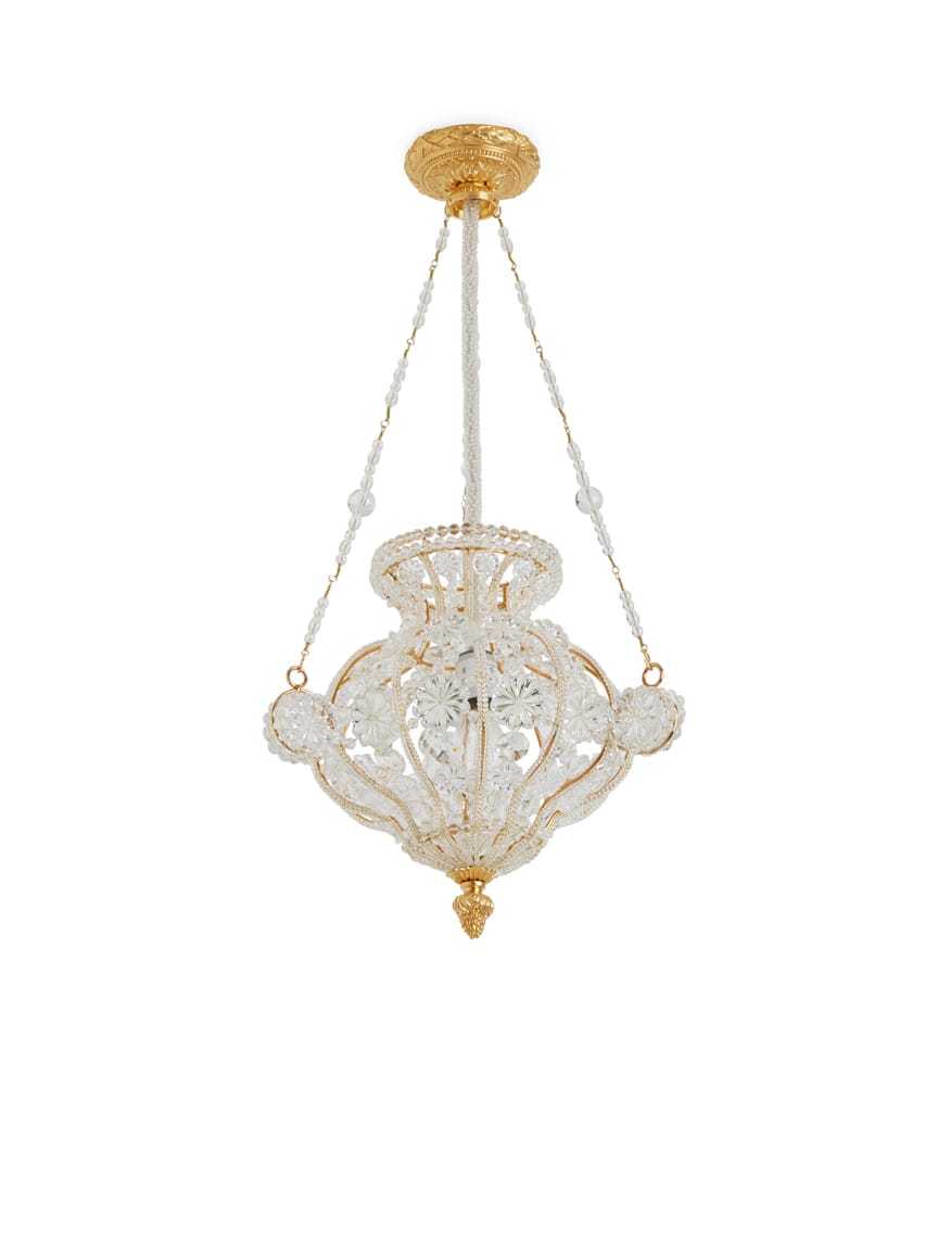 Crystal Chandelier with Louis XVI Canopy