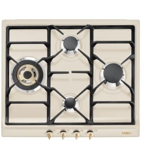 60cm, Gas Hob Cream, Gold Finishing