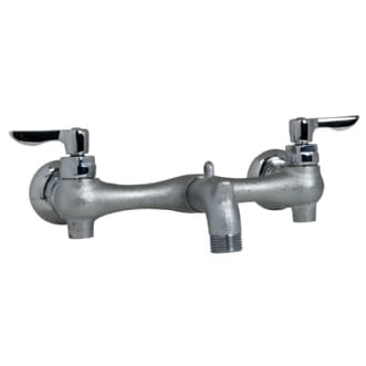 Service Sink Faucet, 3 Inch Spout, Supply Stops