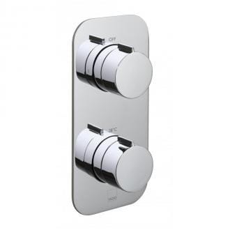 1 Outlet - 2 Handle Concealed Thermostatic Shower Valve - Vertical