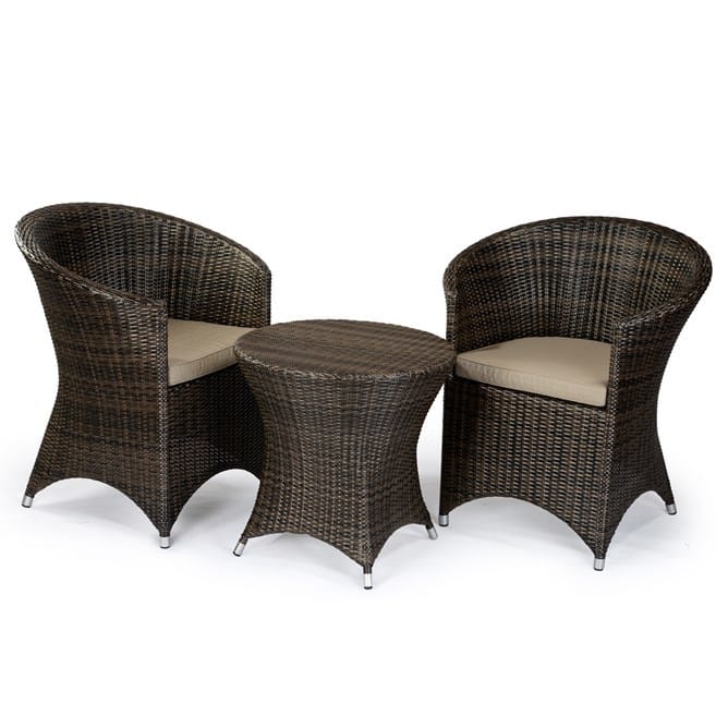 Oliviera 2 Chairs With Side Table Od Polypeel Brown