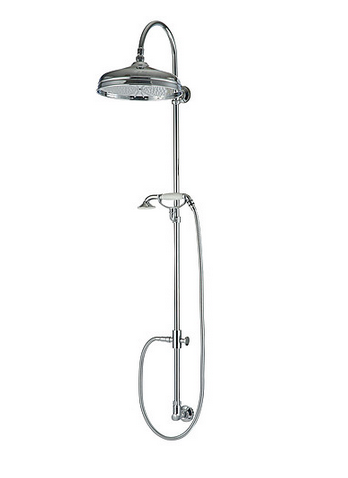 Shower column with anti-limescale showerhead Ø300 mm and handshower