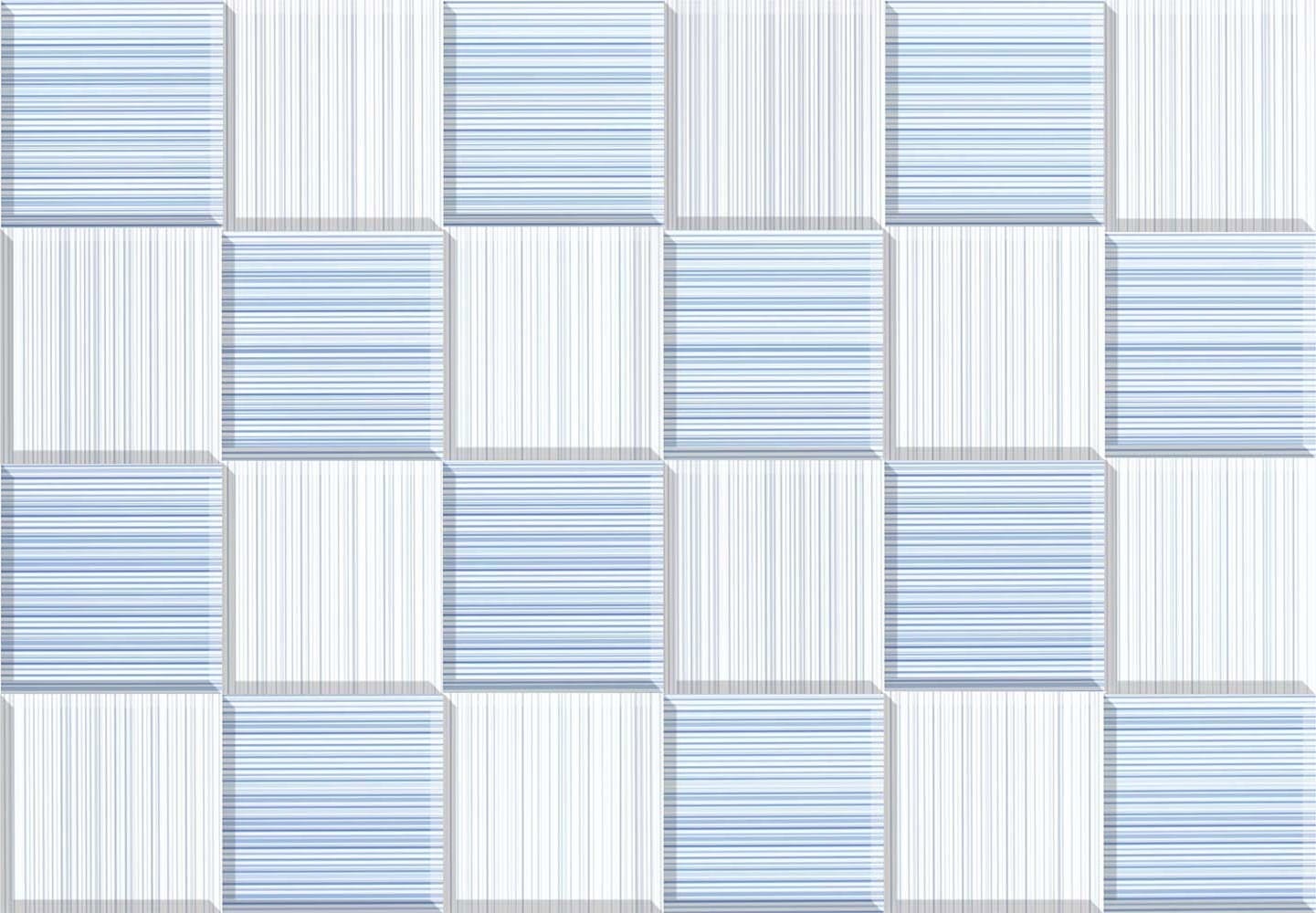 New String Blue Square Decor