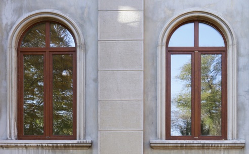 uPVC arch windows