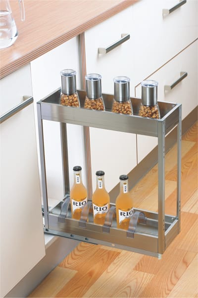 Satin Silent Bottle Pull Out-Shelves