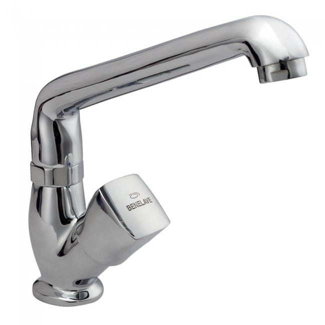 Sink Cock Table Mounted Regular Spout With Flange 