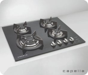 BHC Cuatro Crystal 60cm Glass Gas Hob