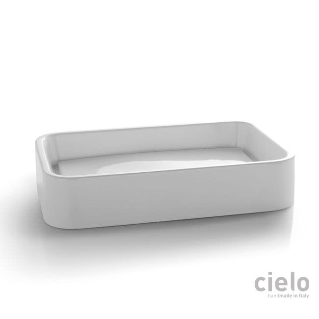 On Top Washbasin with Perimetrical Discharge White