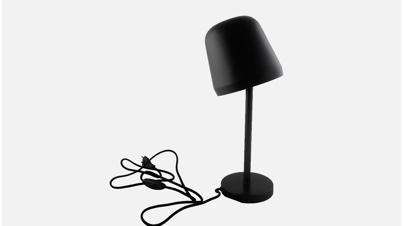 Black Bell Study Table Lamp