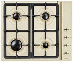 60cm, Gas Hob, Coloniale, Cream, Old Brass Finishing