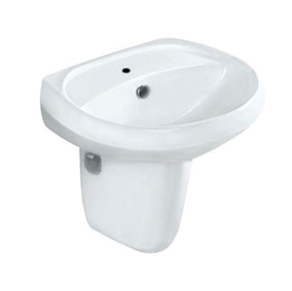 Wash Basin With Half Pedestal 1