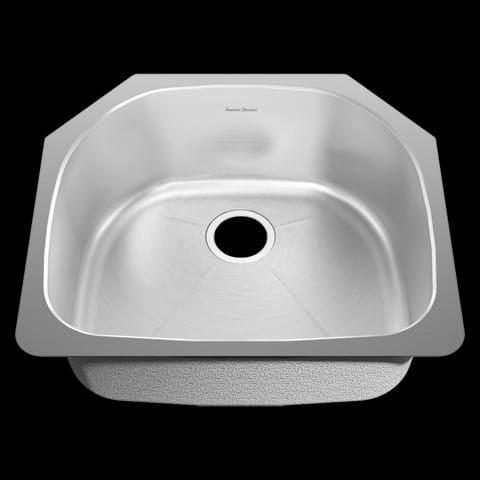 Stainless Steel Undermount 23-3/8 Inch by 20-7/8 Inch 1-Bowl Kitchen Sink