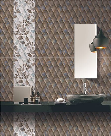 Gem Brown Bathroom Wall Tiles