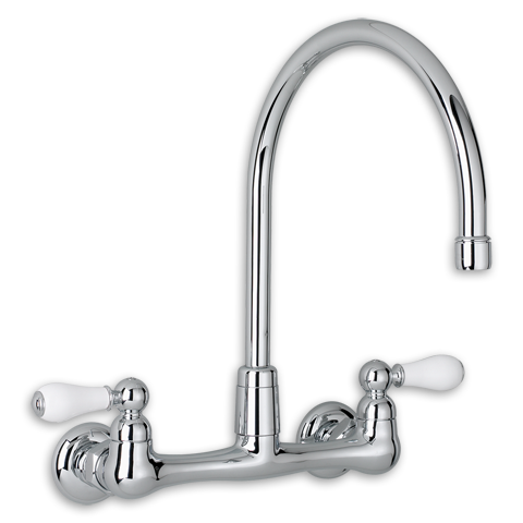 Heritage 2-Handle High-Arc Wall-Mount Kitchen Faucet