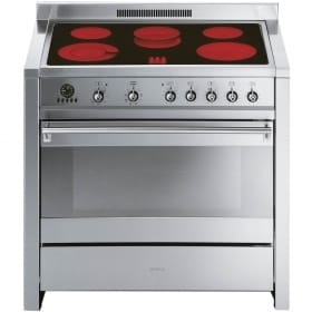 A1C-7 Cooker, 90x60 Cm, Opera, Stainless Steel, Ceramic Hobs, Energy Rating B