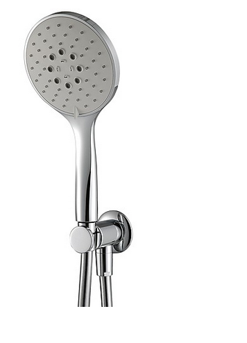 Antilimescale multipurpose handshower set Diam.130mm ECO AIR with water outlet and support