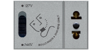 Shaver socket with transformer-Allumia