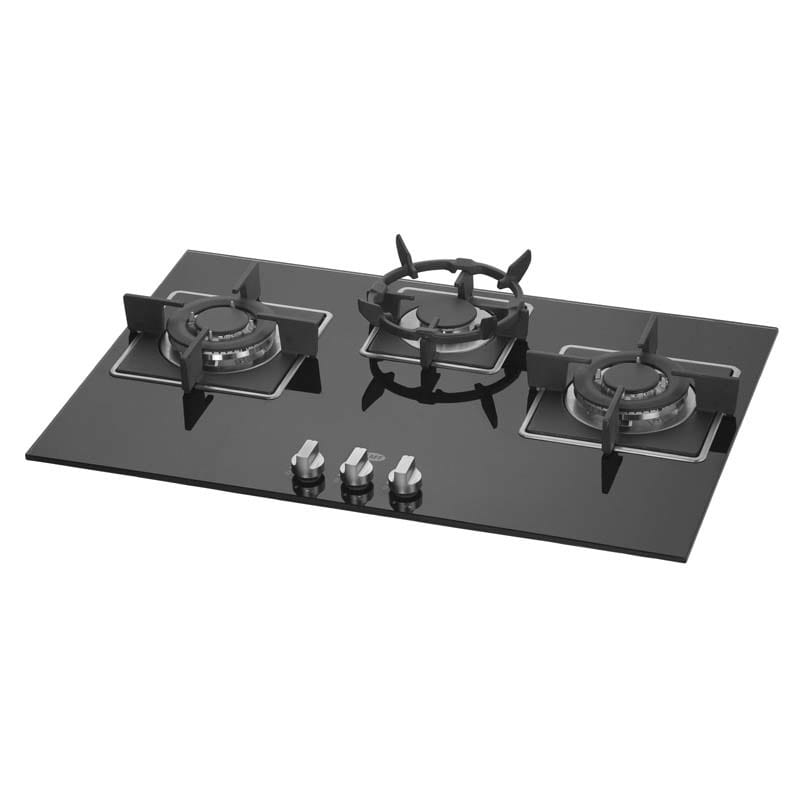 KHSF 77 Black Tempered Glass Hob