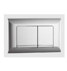 Wide Square Flush Plate - Chrome Finish