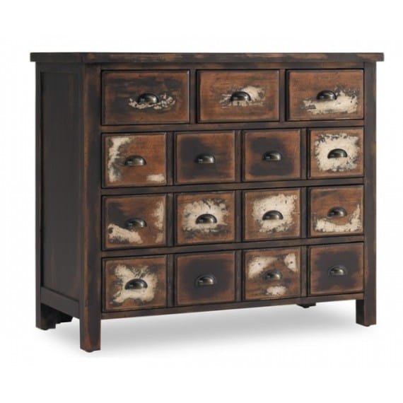 Solid Wood 15 Drawer Chest Square Shaped