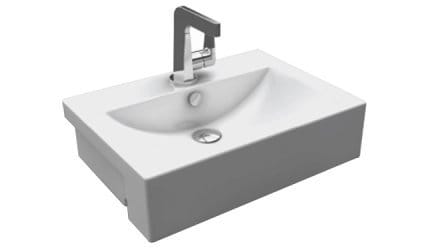 Sharp 59 Semi Recessed Basin