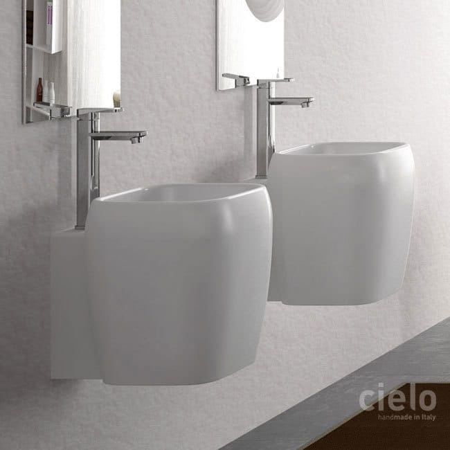 Semi Freestanding One Hole Washbasin White