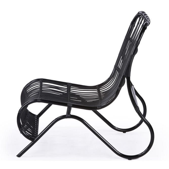 Jenson Outdoor Occasional Chair In Black