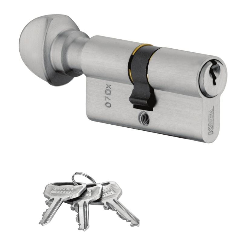 Euro Profile Cylinder - Key and Knob