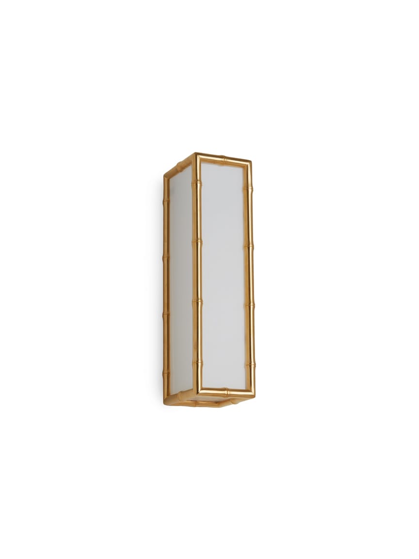 Bamboo Frosted Glass Panel Light