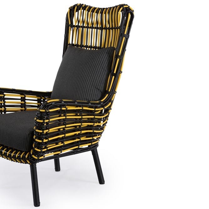 Albini Occassional Chair Black & Yellow