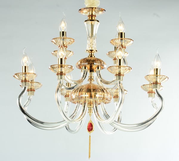 Ambrosia 12 Lamps Crystal Chandelier