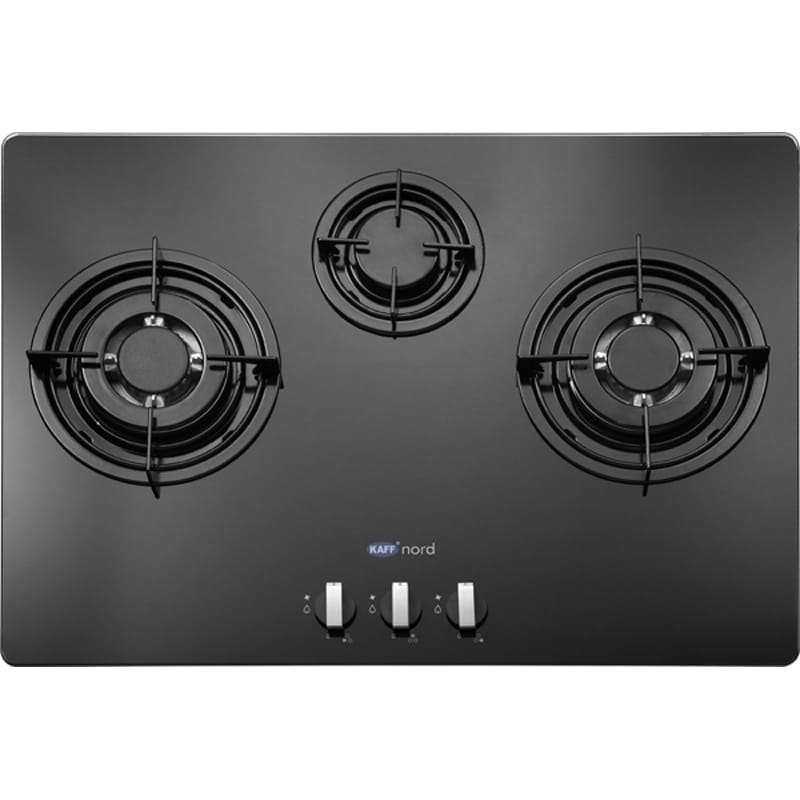 N 703 BG Black Tempered Glass Hob