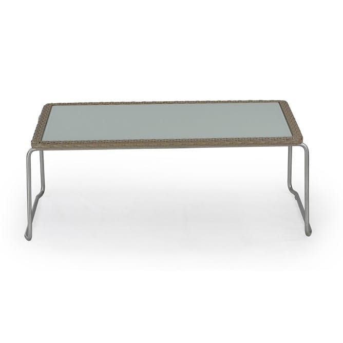 All Weather Polypeel Wicker Coffee Table: Silk Grey