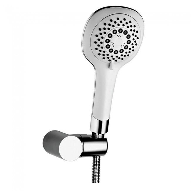  5 Flow H.L Shower With White Surface Tube And Hook