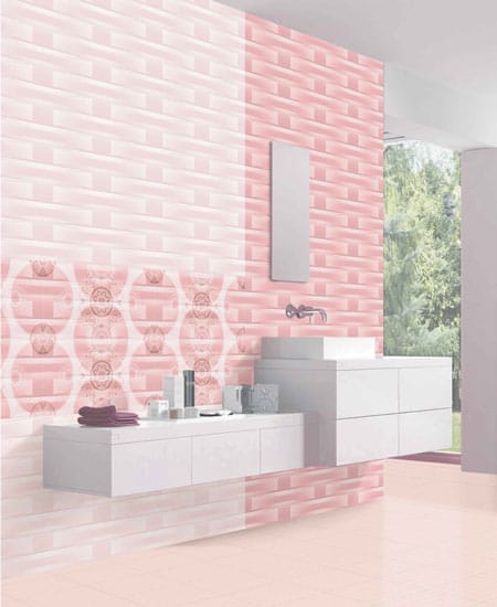 Green & Pink Wall Tiles