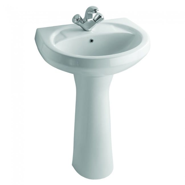 Armer-R Wall Hung Wash Basin with Full Pedestal