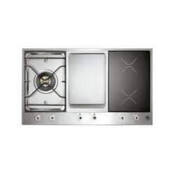 90cm 3 Segment Gas and Induction Hob