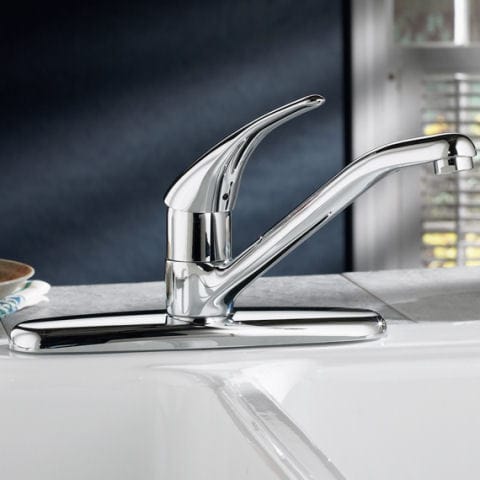 Cadet 1-Handle Kitchen Faucet- Stainless Steel