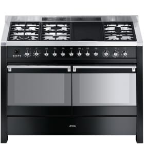 A4BL-8 Cooker, 120x60 Cm, Opera,Black, Gas Hobs, Energy Rating A