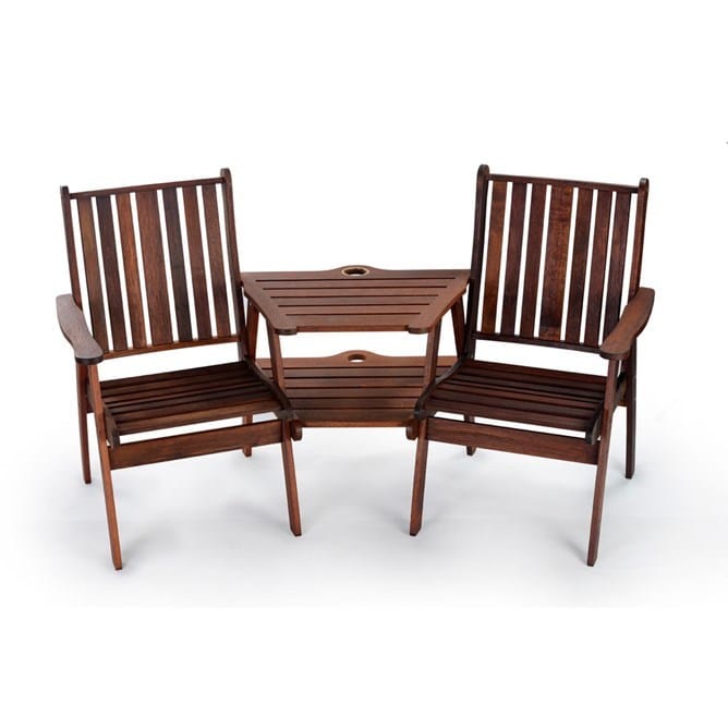 Bonnie & Clyde Outdoor Corner Set With Norfolk Chairs