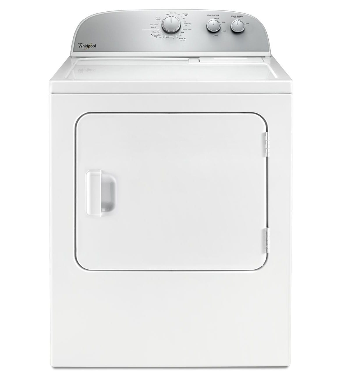 5.9 cu. ft. Top Load Electric Dryer with Flat Back Design