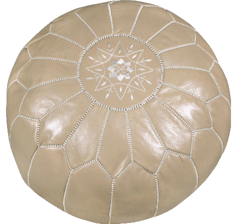 Moroccan Poufs - Taupe