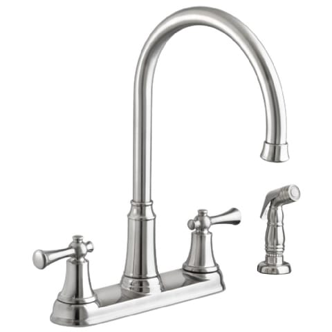 Portsmouth 2-Handle High-Arc Kitchen Faucet with Side Spray