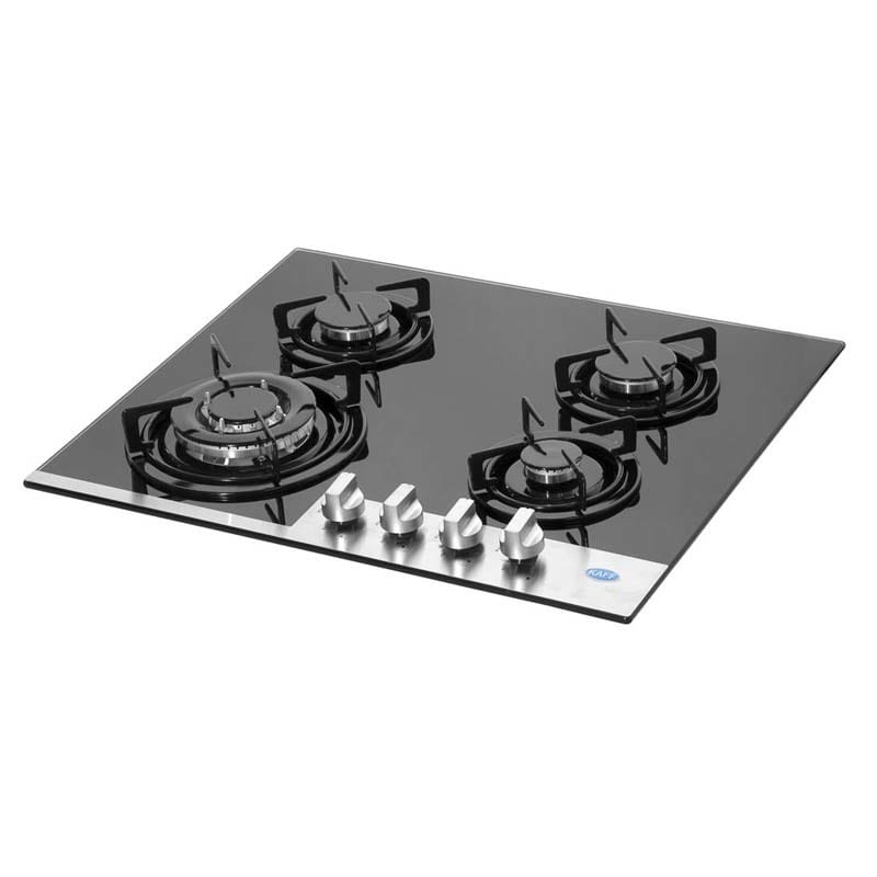 N 604 BGF Black Tempered Glass Hob