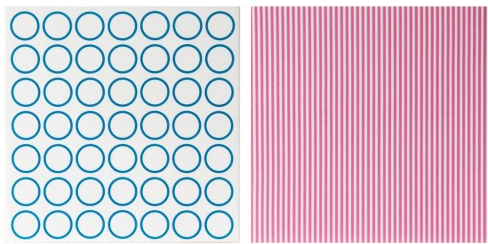 Trivet Dots & Stripes Pink & Blue